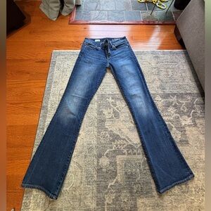 GAP Blue Boot Cut Jeans with Vintage Fading